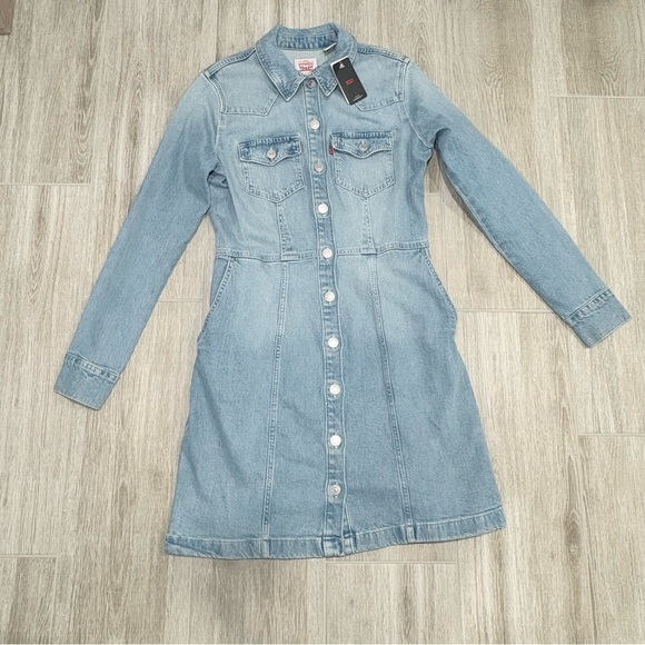 Levi's Dresses & Skirts - Women’s Levi denim button down dress small